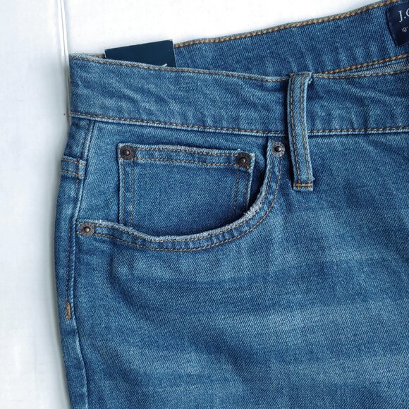 J. Crew High Rise Skinny Jeans Minimalist Raw Hem Medium Wash Ankle Crop Pant - Picture 8 of 10